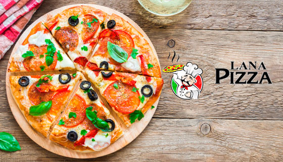 Скидка 50% на пиццу по оригинальным итальянским рецептам и вкусные пироги от компании Lana Pizza + бесплатная доставка!