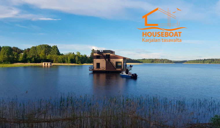 Скидка до 50% на отдых с проживанием для компании до 11 человек в доме для отпуска HouseBoat Kovcheg в Карелии