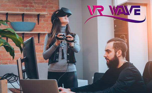Игра в шлеме HTC Vive PRO в клубе виртуальной реальности VR Wave Club. Скидка до 52%