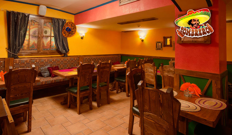 Скидка 50% на все меню и напитки в мексиканском ресторане Sombrero
