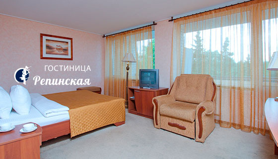 Отдых с проживанием в номере на выбор для 2 человек в гостинице «Репинская» в Ленинградской области. Скидка до 35%