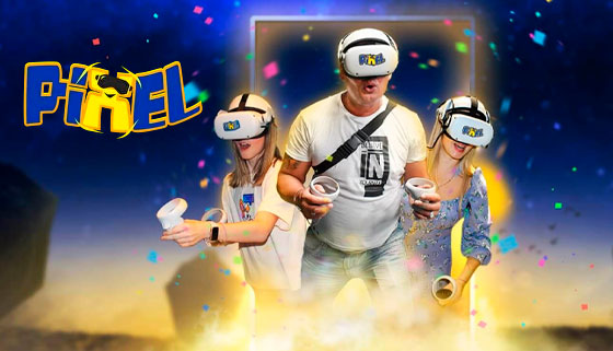 Скидка 50% на игры в VR-шлеме в сети клубов виртуальной реальности PIXEL