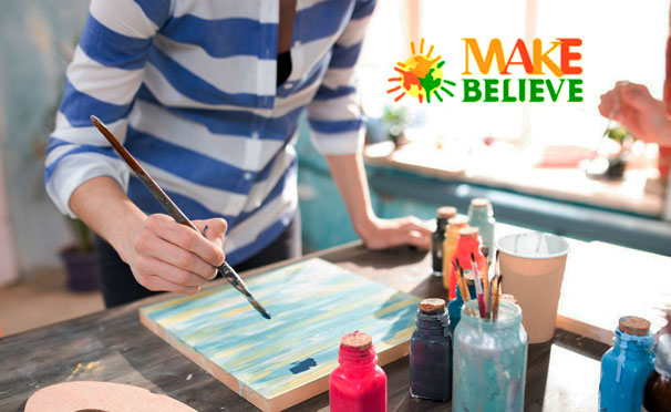Мастер-классы на выбор в творческой мастерской Make Believe: «Пастель», «Рисунок карандашом», «Портрет карандашом с нуля», «Акварель», «Гуашь» и другие со скидкой до 62%