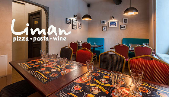Скидка до 50% на отдых в сети итальянских ресторанов Liman: любые напитки и блюда из меню кухни
