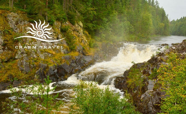 1-дневный тур «Природа Карелии: 4 водопада и круиз на ладье по Ладожским шхерам» от туроператора Charm Tour. Скидка 50%