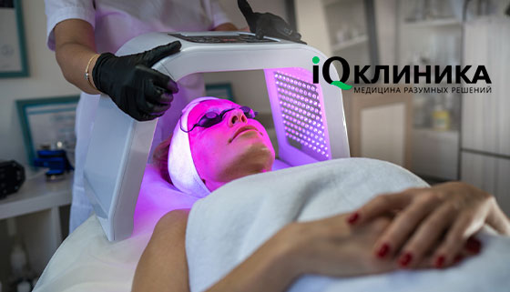 Фотодинамическая терапия акне, дерматита, псориаза, экземы и не только, а также омоложение на аппарате Revixan в клинике iQ на Кронверкском проспекте. Скидка до 30%
